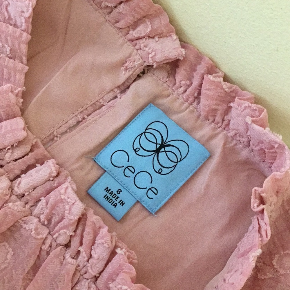 CeCe Pink Ruffle Mini Dress - Picture 5 of 11